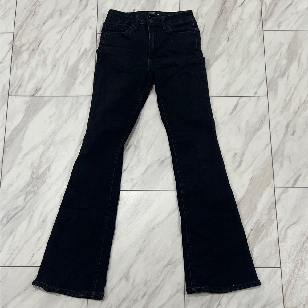 Just Black Women's Flare Jeans in Deep Black